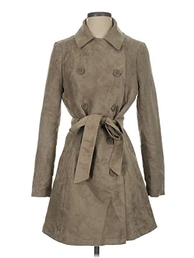 Pre-owned Jack By Bb Dakota Trenchcoat In Gray