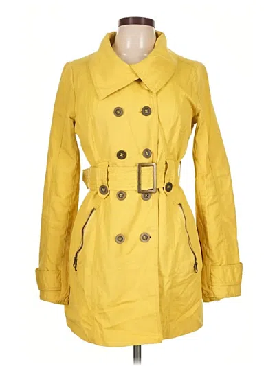Pre-owned Jack By Bb Dakota Trenchcoat In Yellow