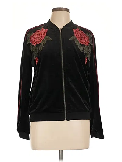 Pre-owned Jack By Bb Dakota Zip Up Hoodie In Black