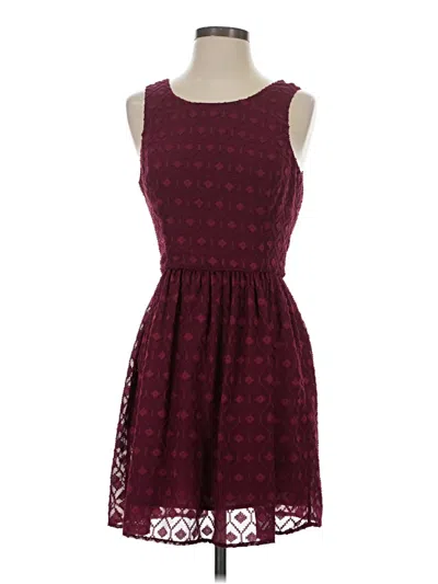 Pre-owned Jack Casual Dress In Burgundy