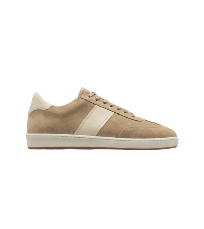 Jack Erwin Kendrick Leather T-toe Sneaker In Neutral