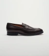 Jack Erwin Luke Leather Dress Penny Loafer In Brown