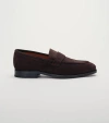 Jack Erwin Luke Leather Dress Penny Loafer In Brown