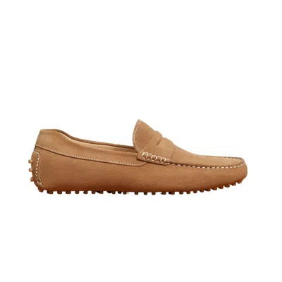 Jack Erwin Men's Brown Parker Driving Loafer - Camel Suede