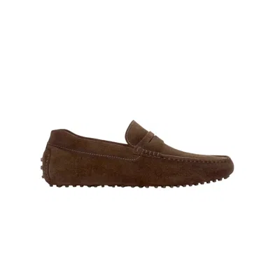 Jack Erwin Men's Brown Parker Driving Loafer - Chocolate Suede
