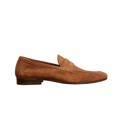 Jack Erwin Men's Edward Penny Loafer - Brown Suede