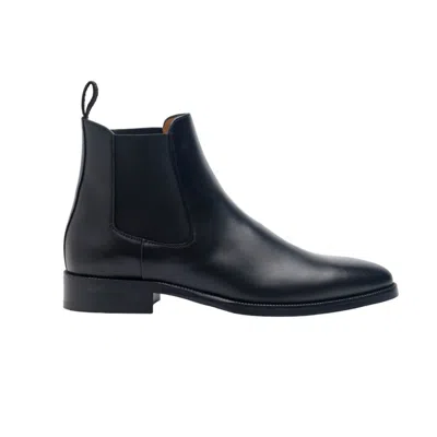 Jack Erwin Men's Ellis Chelsea Boot - Black Full Grain