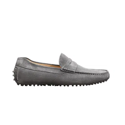 Jack Erwin Men's Grey Parker Driving Loafer - Ash Gray Suede