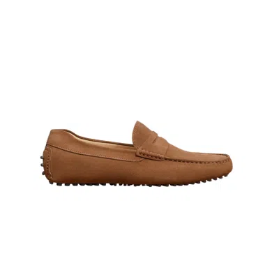 Jack Erwin Men's Parker Driving Loafer - Brown Suede