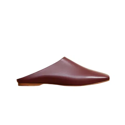 Jack Erwin Women's Red Stella Mule - Burgundy Nappa Leather
