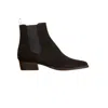 Jack Erwin Women's Robie Chelsea Boot - Black Suede In Black