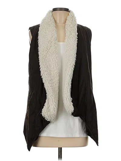 Pre-owned Jack Faux Fur Vest In Brown