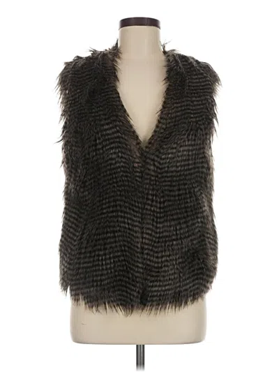 Pre-owned Jack Faux Fur Vest In Brown