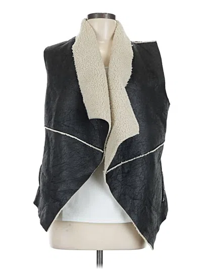 Pre-owned Jack Faux Fur Vest In Gray
