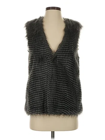Pre-owned Jack Faux Fur Vest In Gray