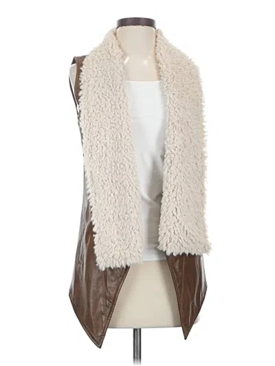 Pre-owned Jack Faux Fur Vest In White