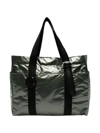Jack Gomme Caly Metallic-effect Tote Bag In Green