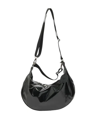 Jack Gomme "charlie Demi" Moon Bag In Black