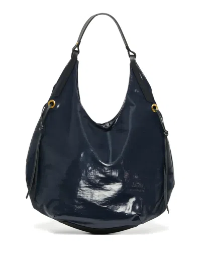 Jack Gomme Drawstring Shoulder Bag In Blue