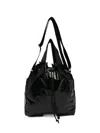 Jack Gomme Glossy Drawstring Shoulder Bag In Pink