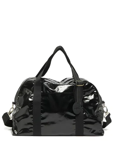 Jack Gomme Glossy-finish Tote Bag In Black