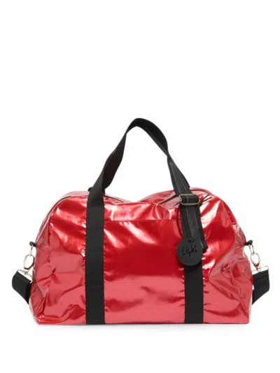 Jack Gomme Grand Walli Light Metallic-finish Holdall Bag In Red