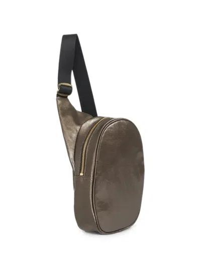 Jack Gomme Kangourou Coated Shoulder Bag In Black