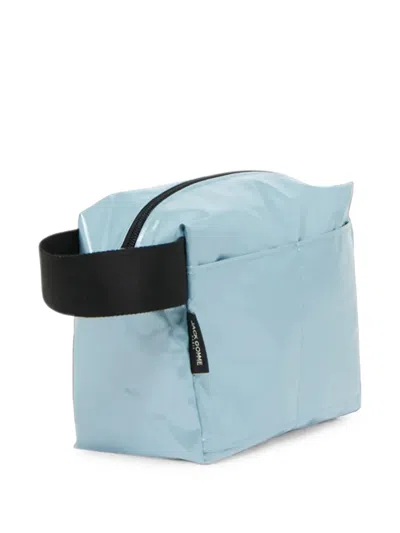 Jack Gomme Logo-detail Make-up Bag In Blue
