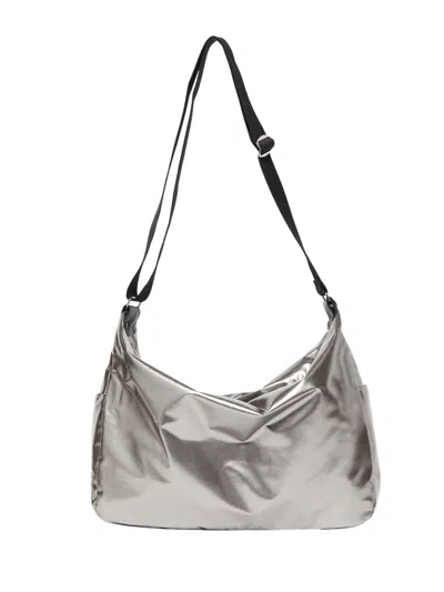 Jack Gomme Messenger Bag Metallic "joy" In Gray