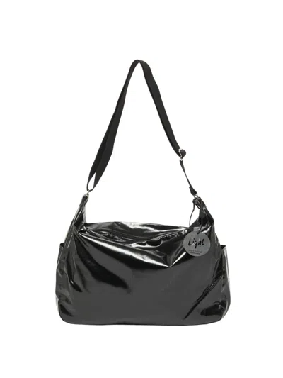 Jack Gomme Messenger Bag Polyurethane "joy" In Black
