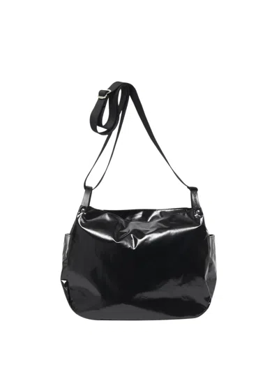 Jack Gomme Messenger Bag Polyurethane "mael" In Black