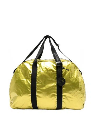 Jack Gomme Metallic-effect Walk Shoulder Bag In Yellow