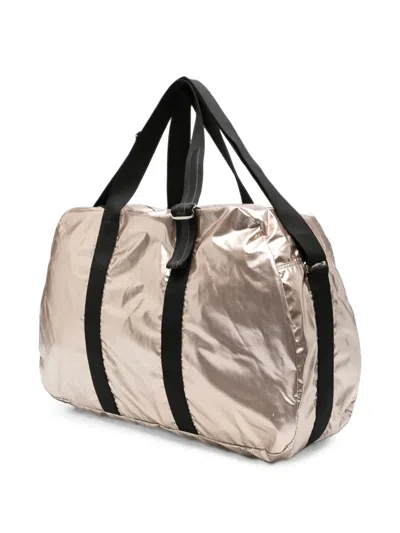 Jack Gomme Metallic-finish Travel Bag In Gold