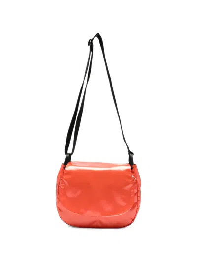 Jack Gomme Nico Glossy-finish Crossbody Bag In Orange