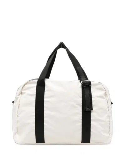 Jack Gomme Travel Bag Decorative Straps "walli" In Beige