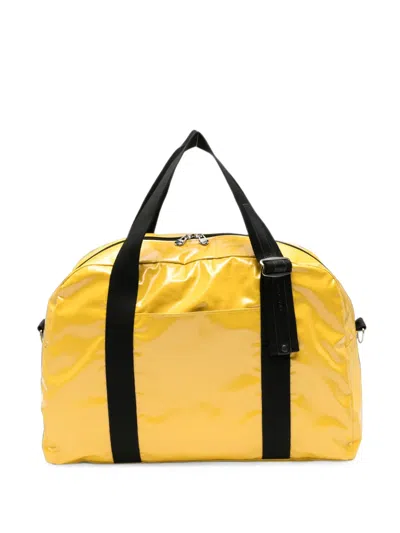 Jack Gomme Walli Coated-finish Luggage Bag In Yellow