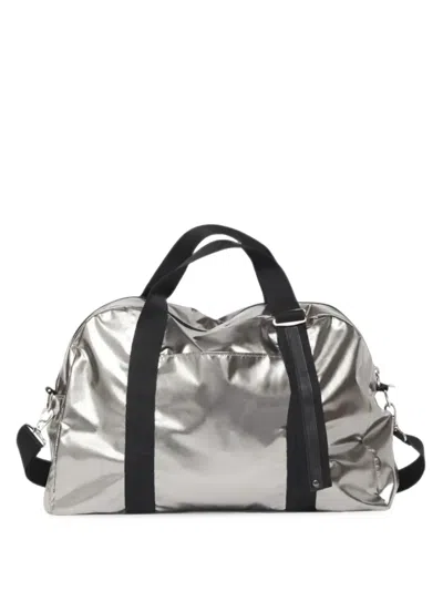 Jack Gomme Walli Metallic-effect Luggage Bag In Gray