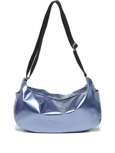 Jack Gomme Zip Shoulder Bag In Blue