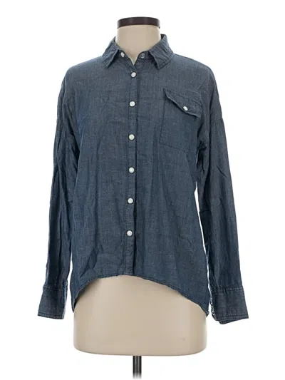 Pre-owned Jack Long Sleeve Button Down Shirt In Blue