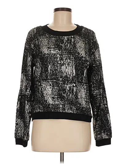 Pre-owned Jack Long Sleeve Top Black Crew Neck Tops