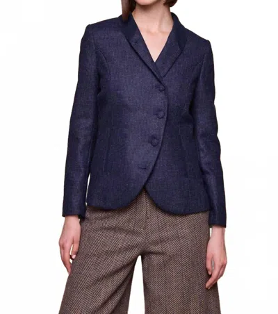 Jack Murphy Nicole Tweed Jacket In Imperial Blue