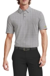 Jack Nicklaus Geo Print Golf Polo In Black