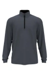 Jack Nicklaus Stripe Mock Neck Half Zip Pullover In Gray