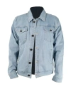 Jack Of Spades Denim Jacket In Iced Blue