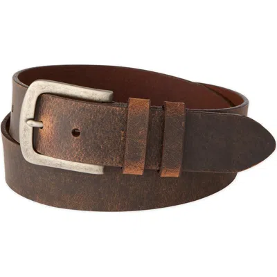 Jack Of Spades Distressed Calfskin Leather Casual Belt