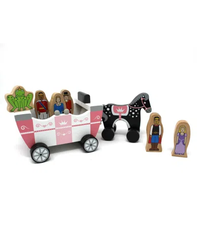 Jack Rabbit Creations Kids' , Inc. Wooden Magnetic Princess Carriage Play Set In Multi