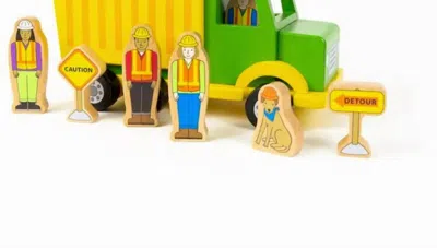 Jack Rabbit Creations Kid's Construction Crew Magnetic Truck In Yellow/green