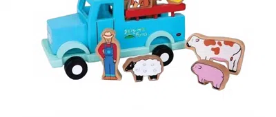 Jack Rabbit Creations Kid's Down On The Farm Magnetic Truck In Blue
