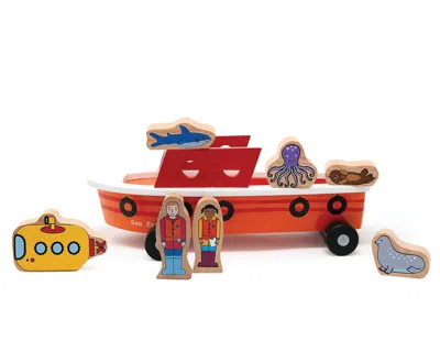 Jack Rabbit Creations Ocean Explorer Magnetic Ship In Red