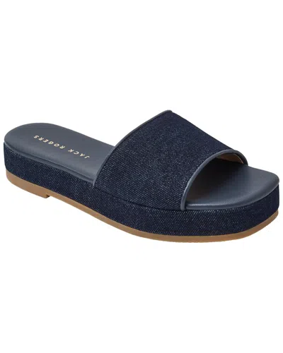 Jack Rogers Bay Flatform Denim Sandal In Multi